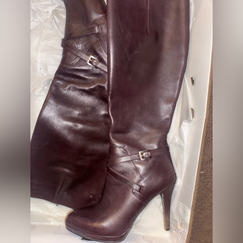 Nine West Burgundy Heeled Boots
